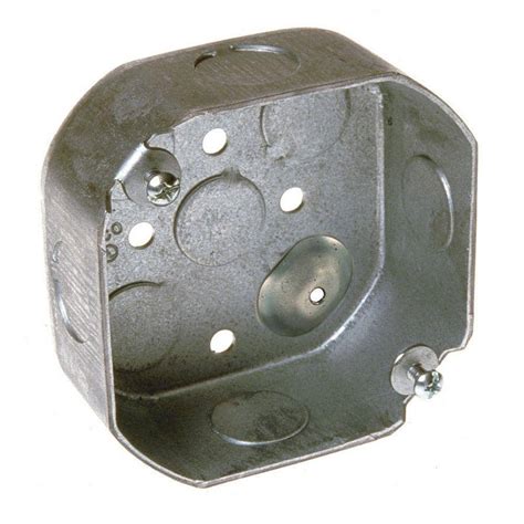 metal octagon box with ears|4 in. Octagon Box, Drawn, 1.